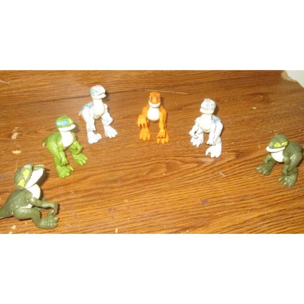 Lot of Jurassic World Dinosaur Toys with 6 Velociraptor Raptor Figures